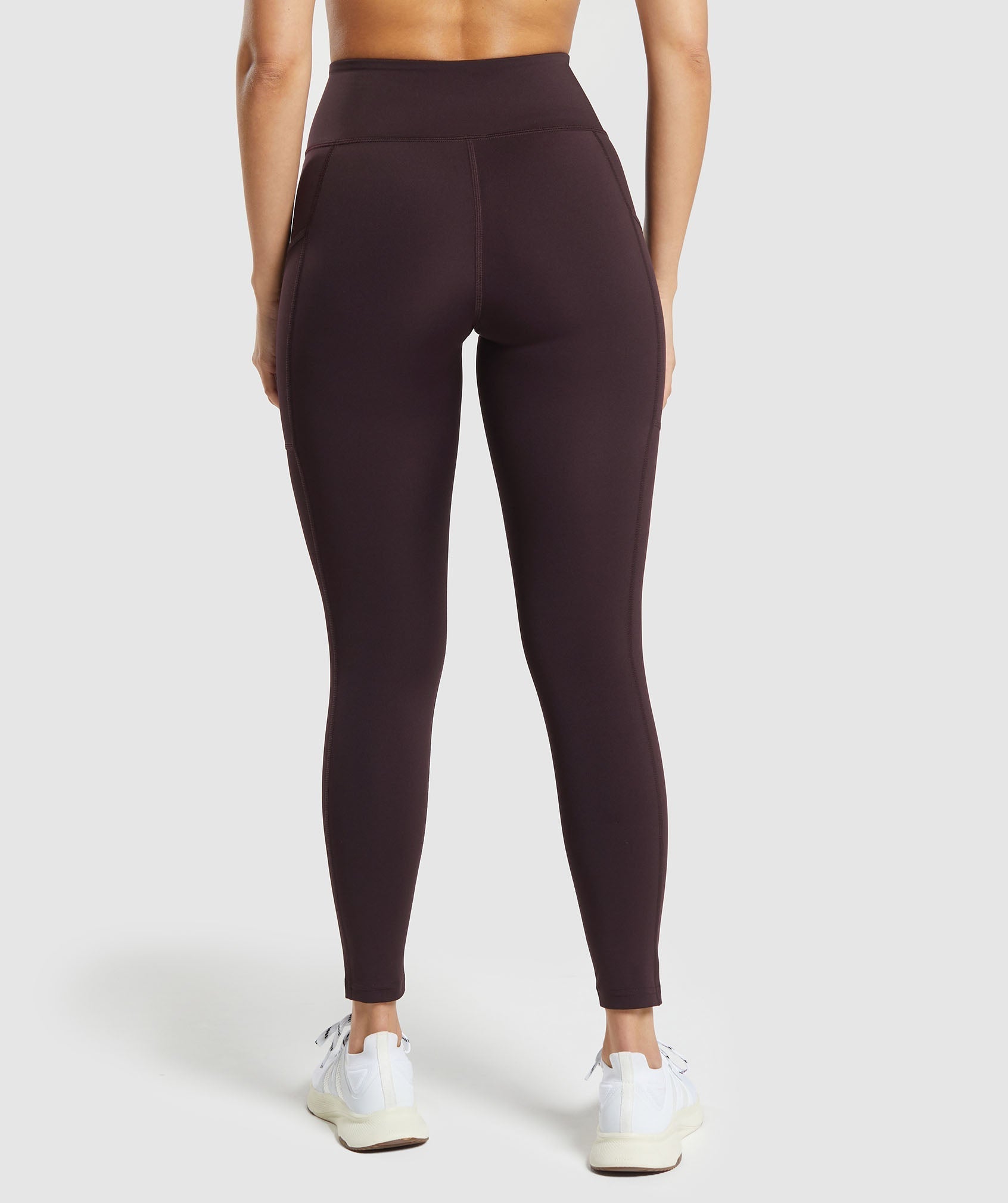 Pocket Leggings - Plum Brown
