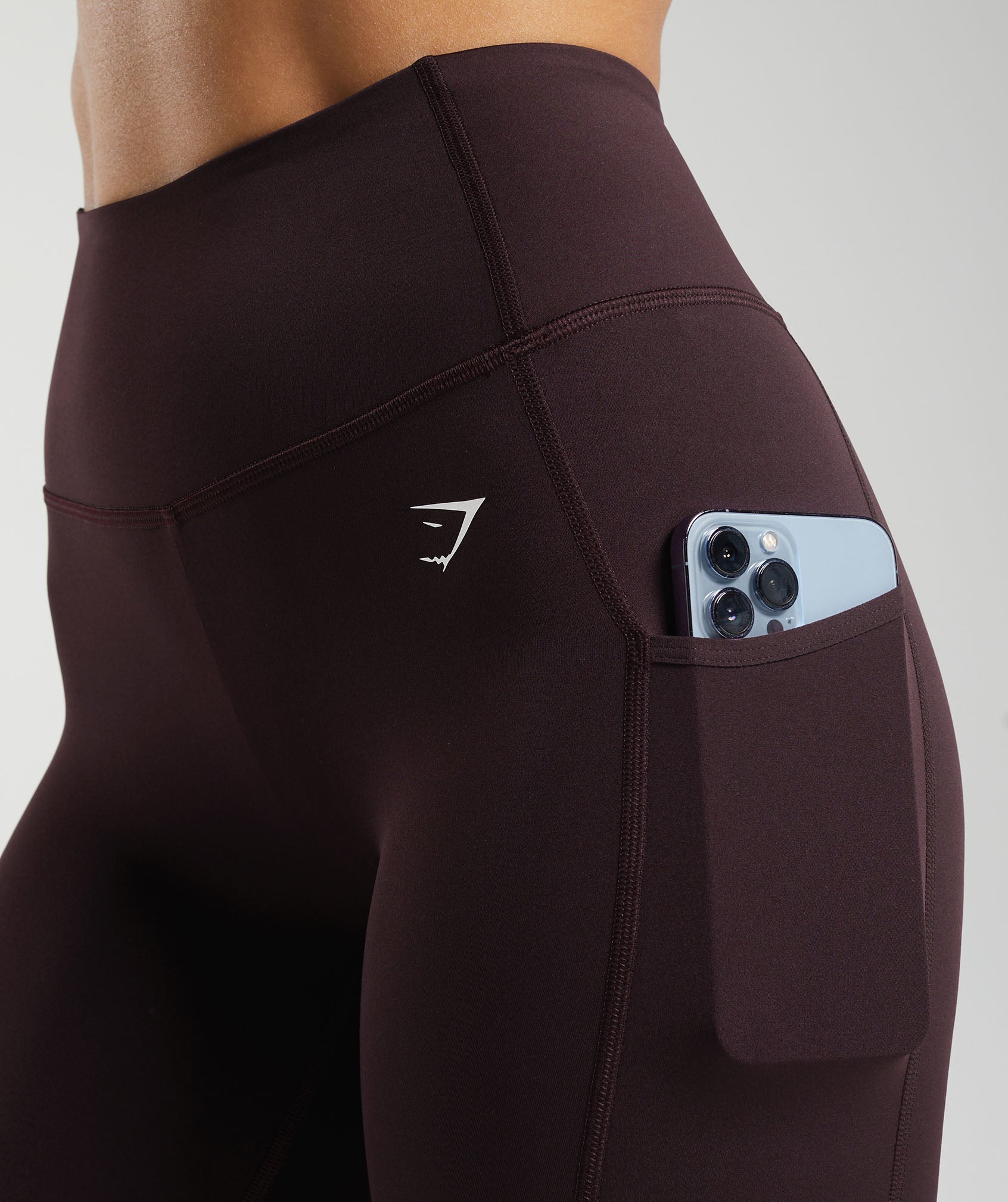 Pocket Leggings - Plum Brown