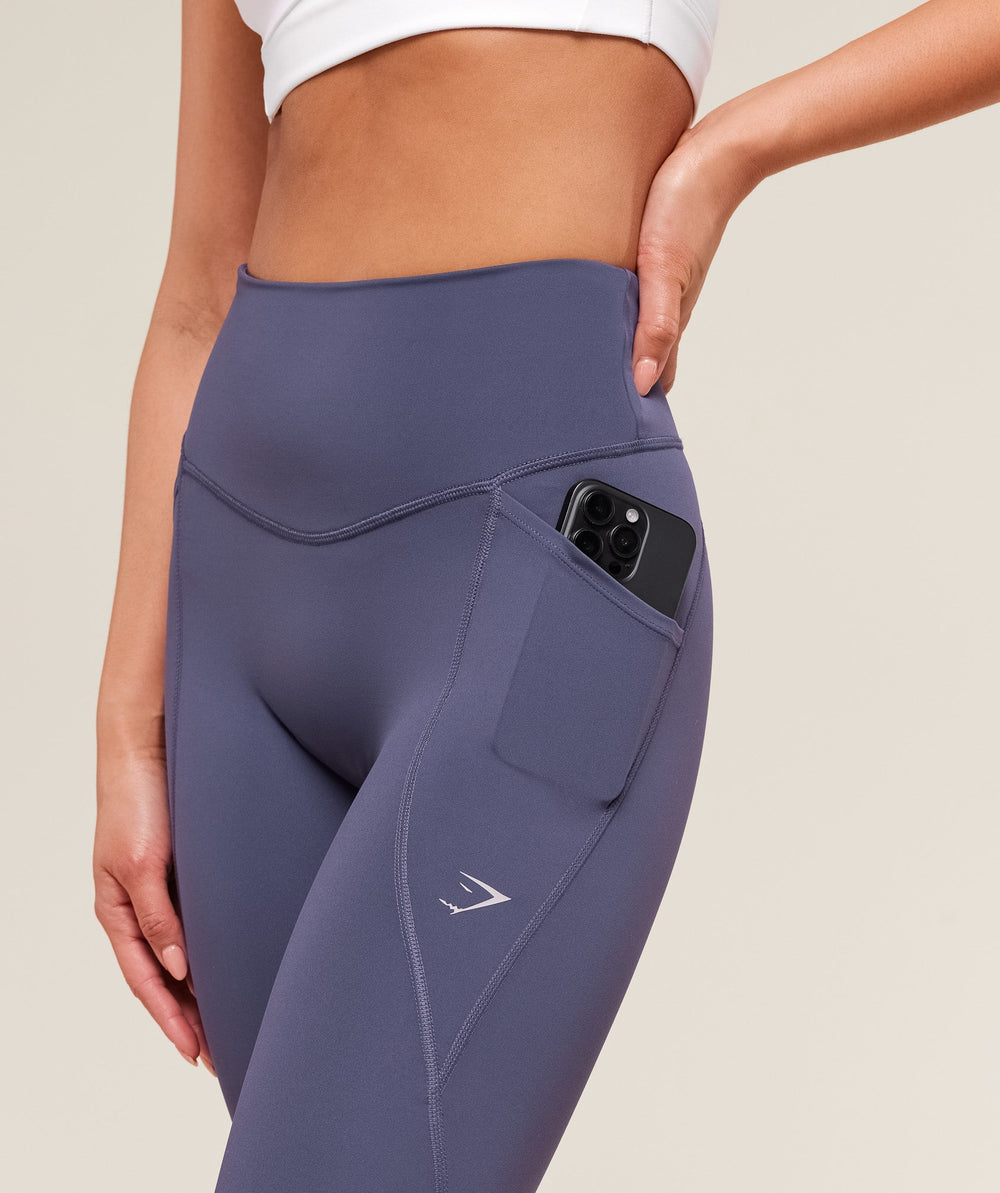 Running Pocket Leggings - Weighted Purple