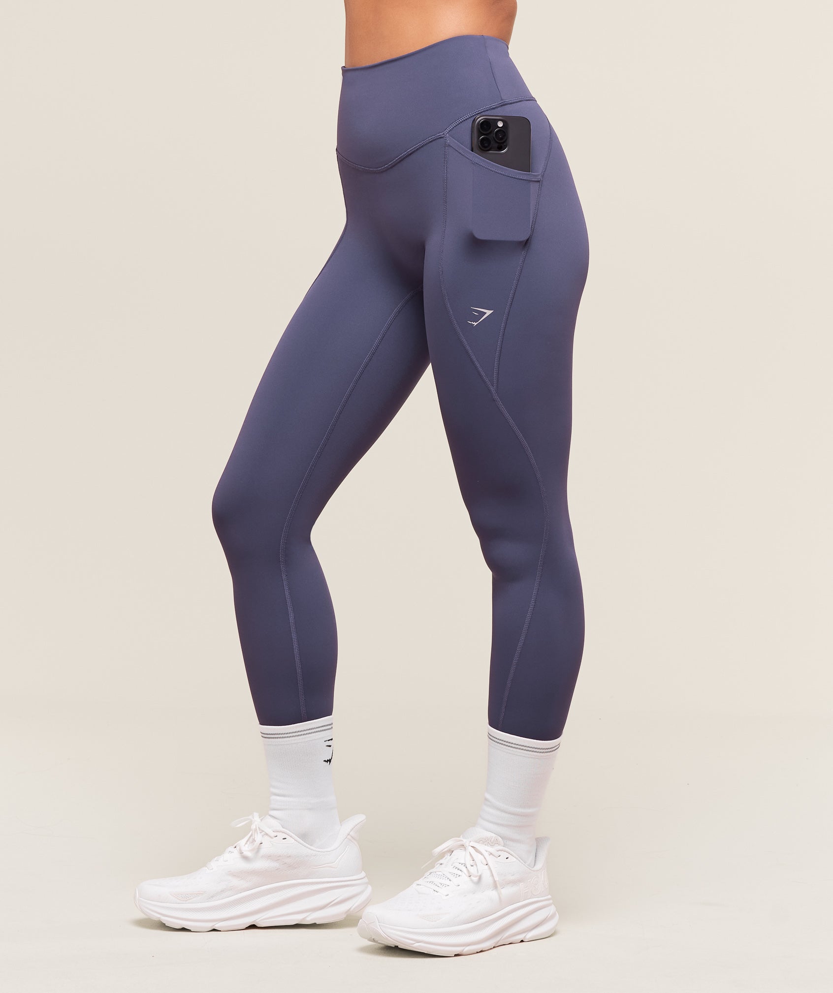 Running Pocket Leggings - Weighted Purple