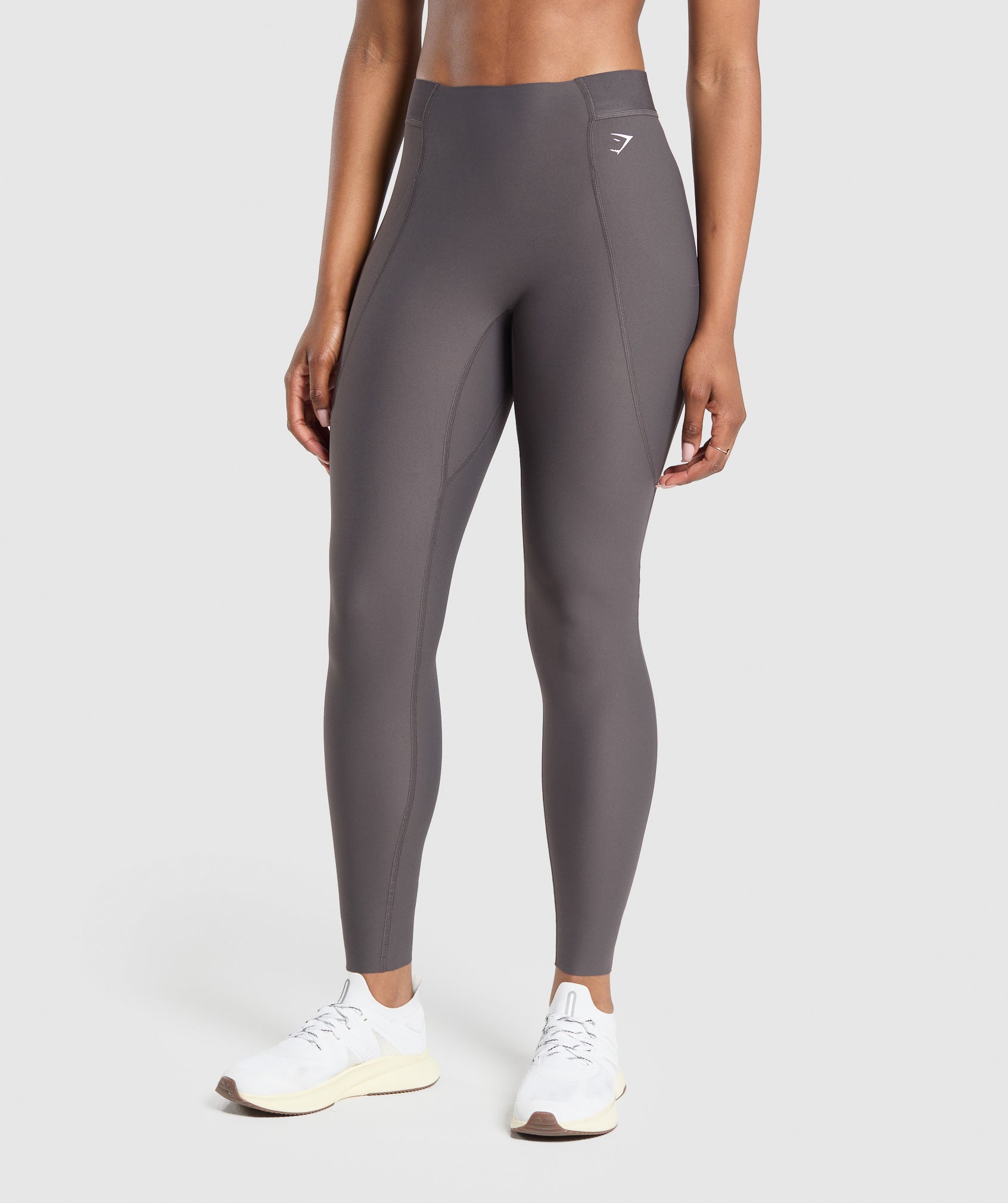 Raw Cut Legging - Greyed Purple