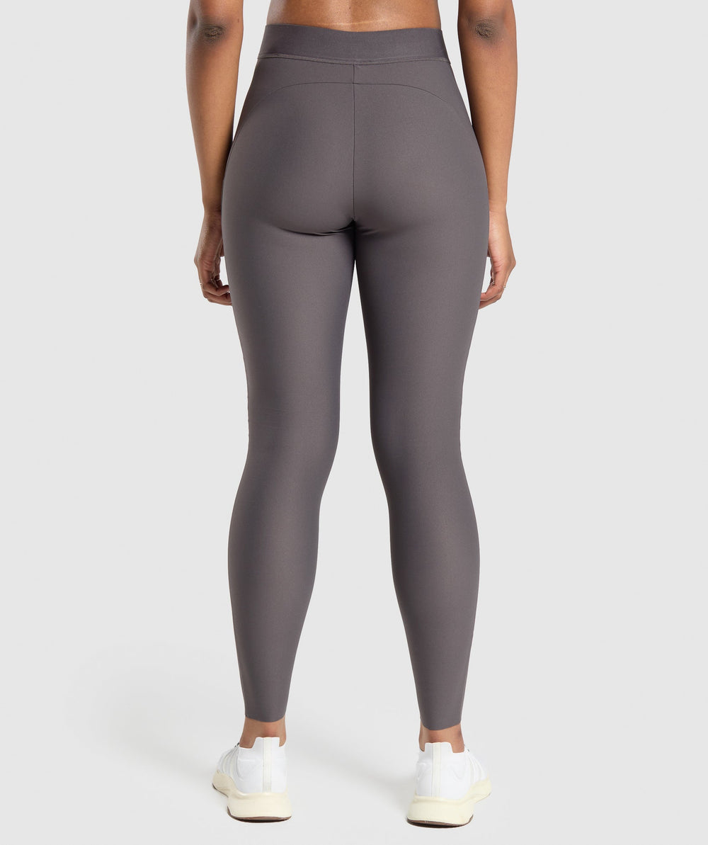 Raw Cut Legging - Greyed Purple