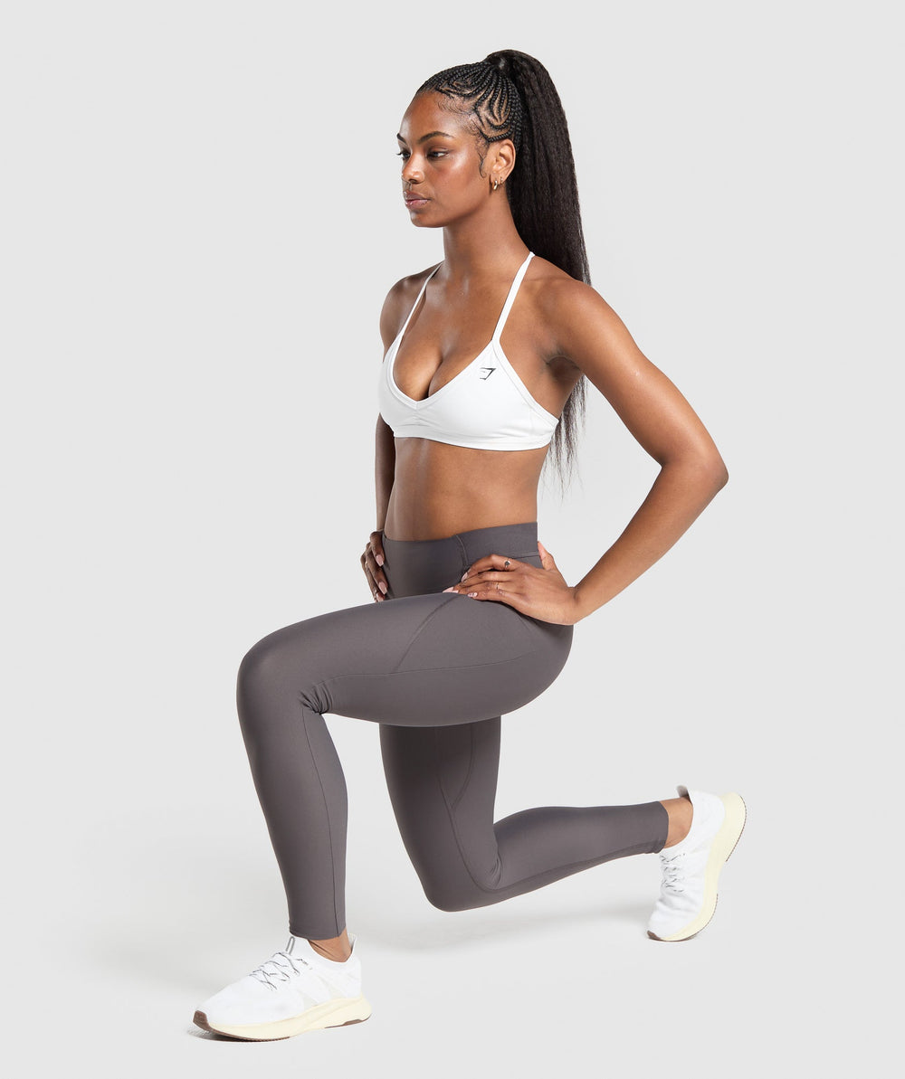Raw Cut Legging - Greyed Purple
