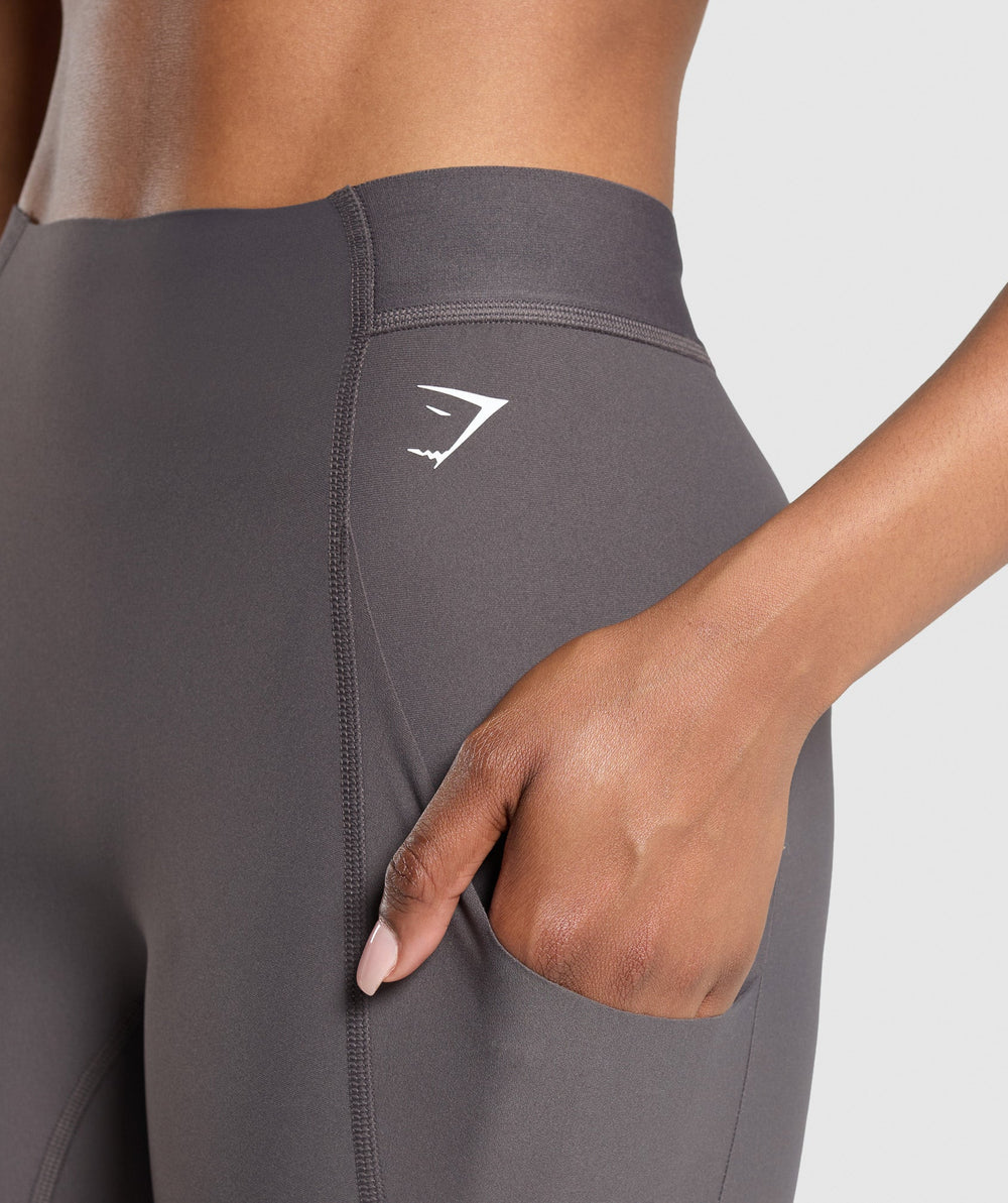 Raw Cut Legging - Greyed Purple