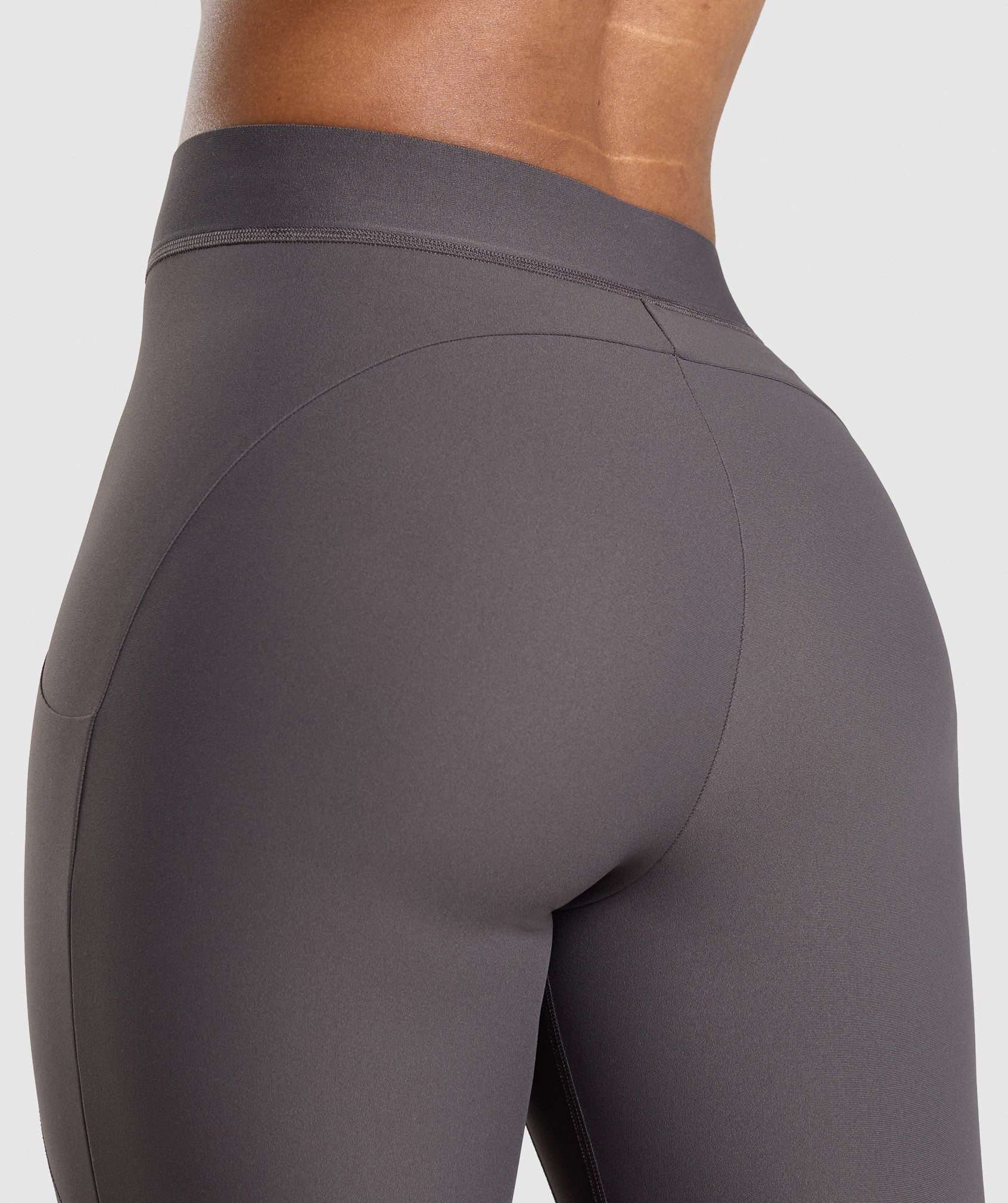 Raw Cut Legging - Greyed Purple