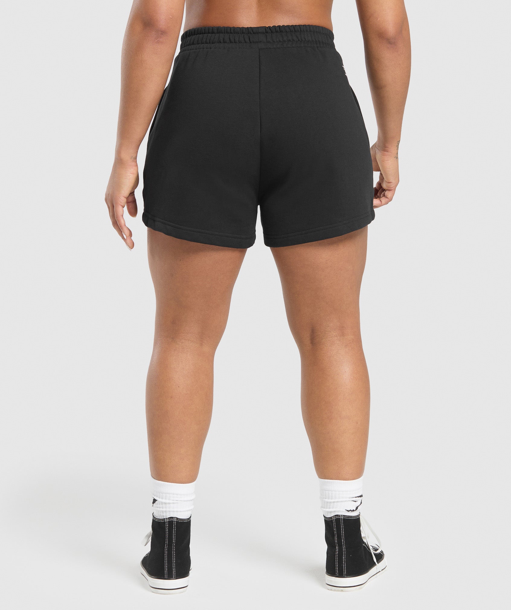 Lifting Essentials Graphic Brushed 4' Shorts - Black