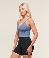 Training Cami Tank With Shelf - Worn Blue