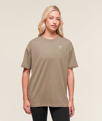 Training Oversized T-Shirt - Lifestyle Brown