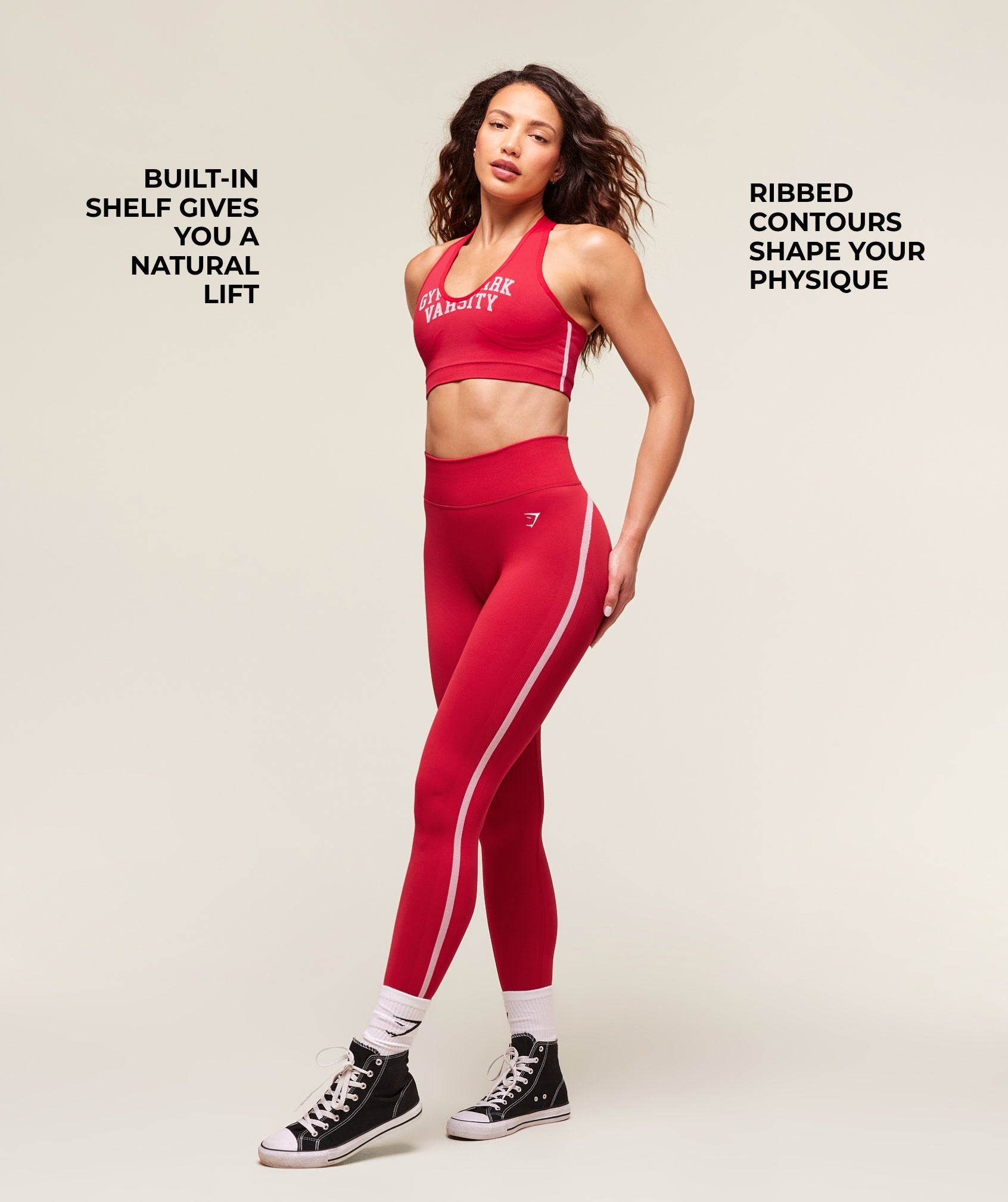 Lift Varsity Seamless Tank - Carmine Red