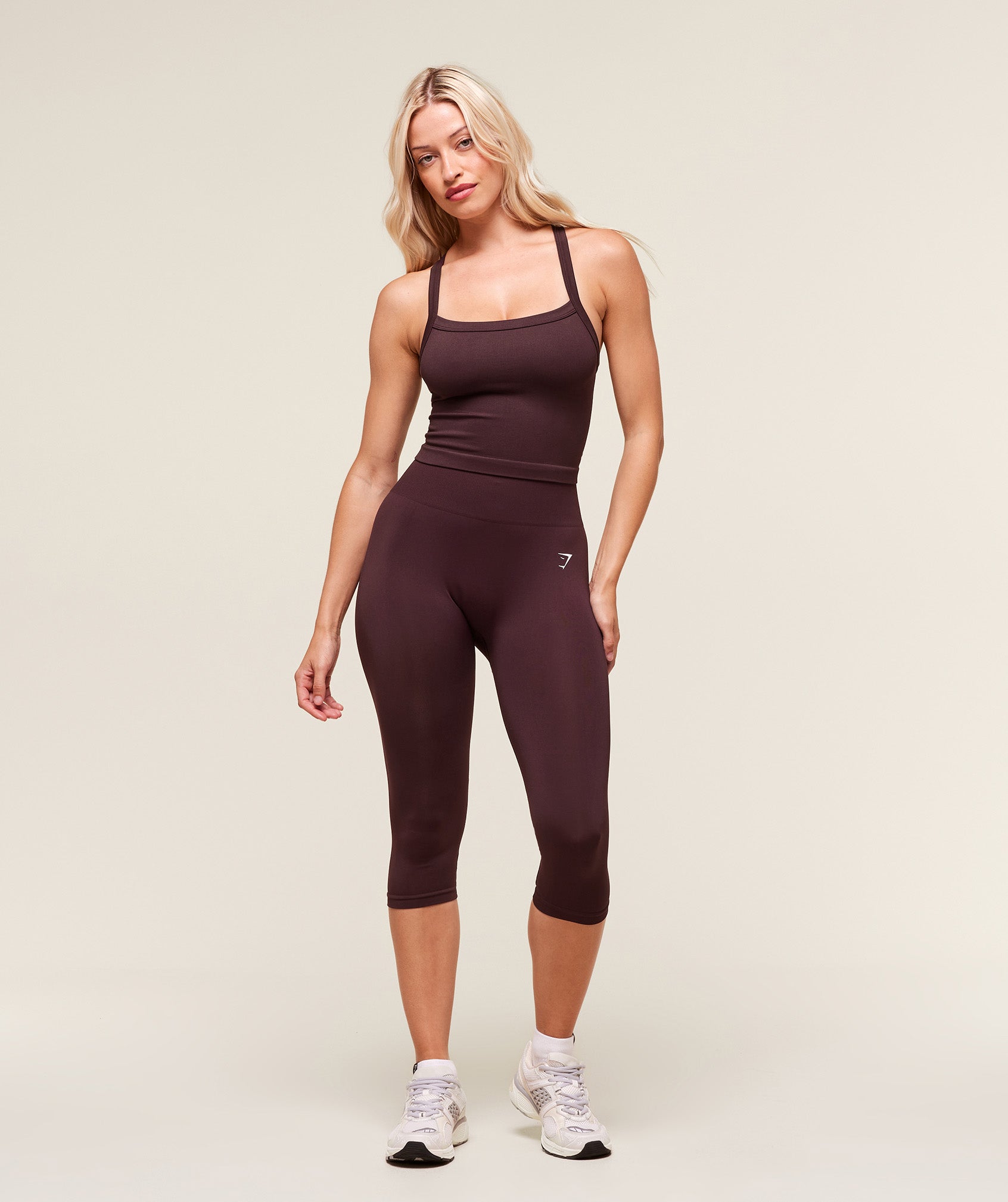 Everyday Seamless Ribbed Midi Top - Cherry Purple