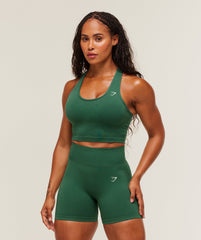 Lift Seamless Shelf Midi Tank - Lift Green/Lift Green Marl