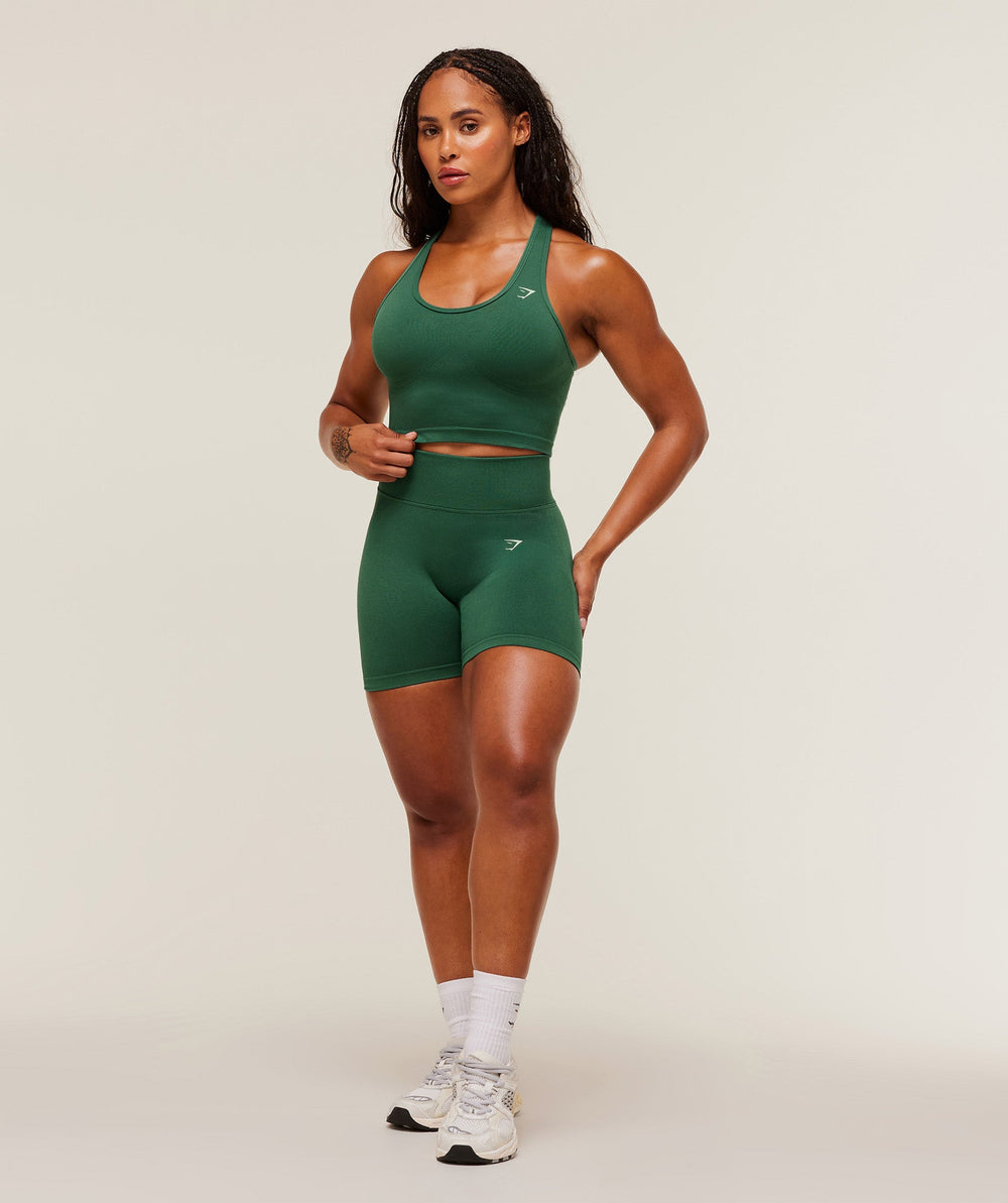 Lift Seamless Shelf Midi Tank - Lift Green/Lift Green Marl