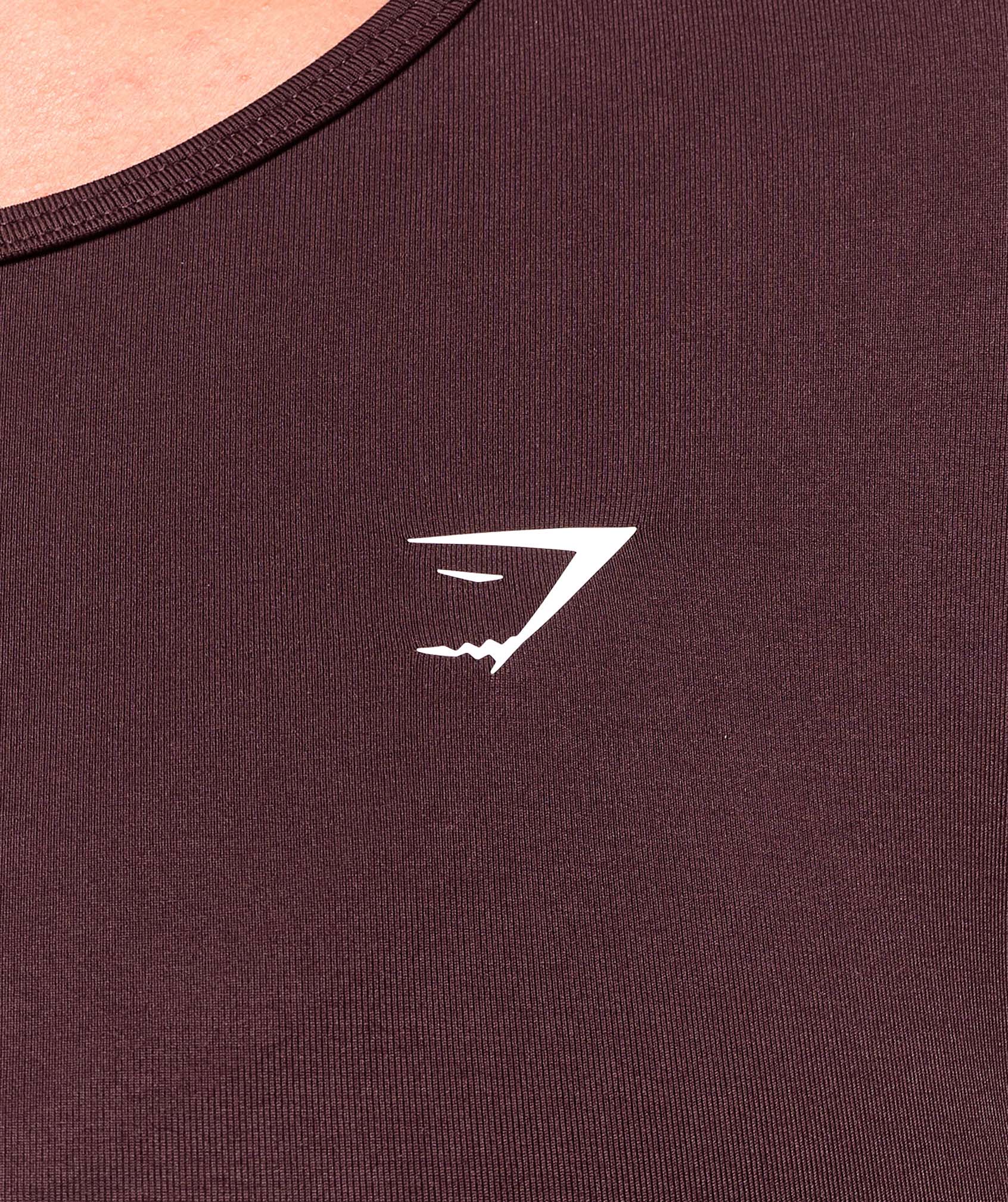Everyday Seamless Long Sleeve Crop Top - Cherry Purple