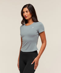 Training Baby Tee - Denim Grey