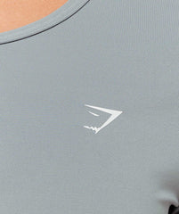 Training Baby Tee - Denim Grey