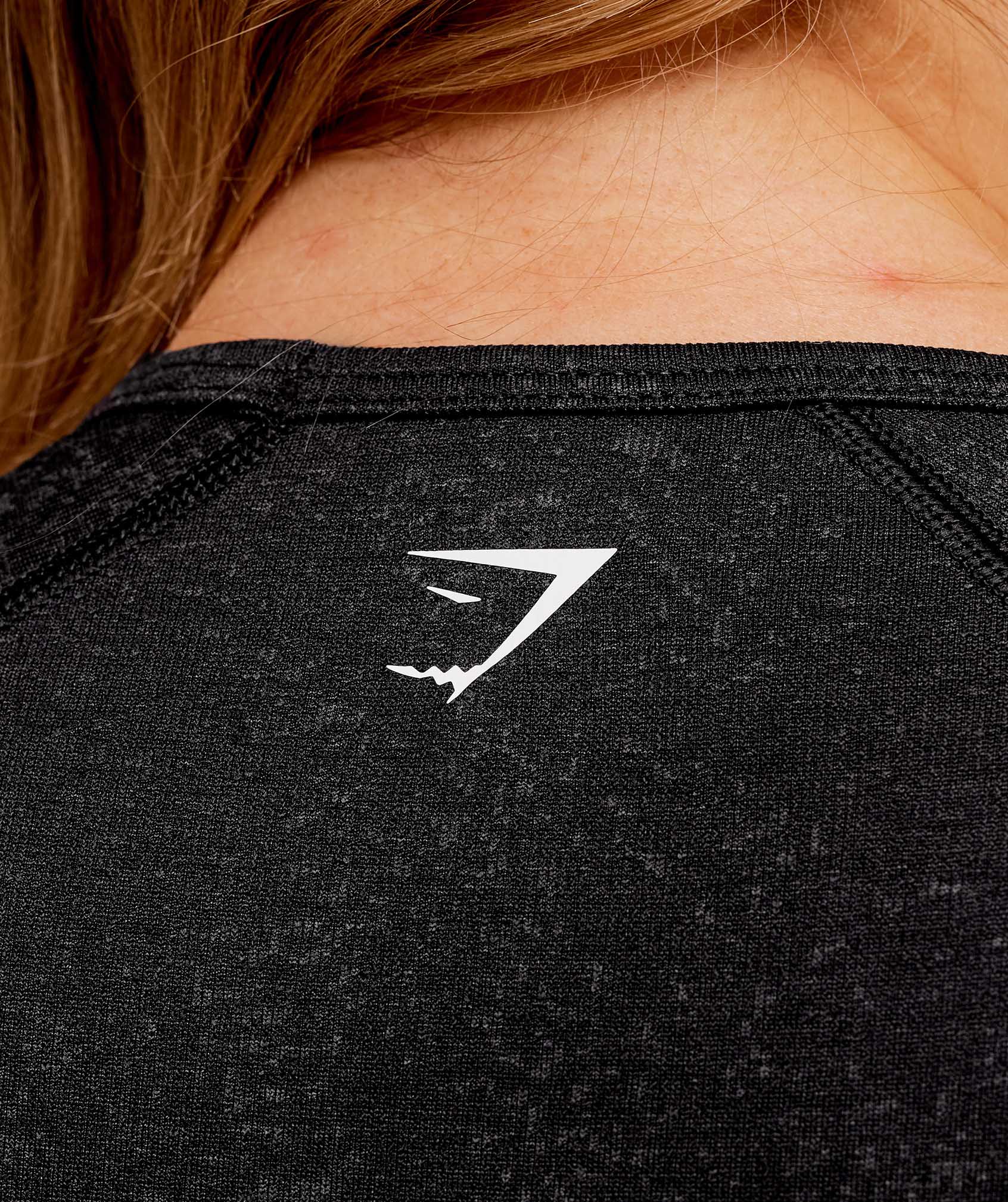 Adapt Fleck x Whitney Short Sleeve Crop Top - Black