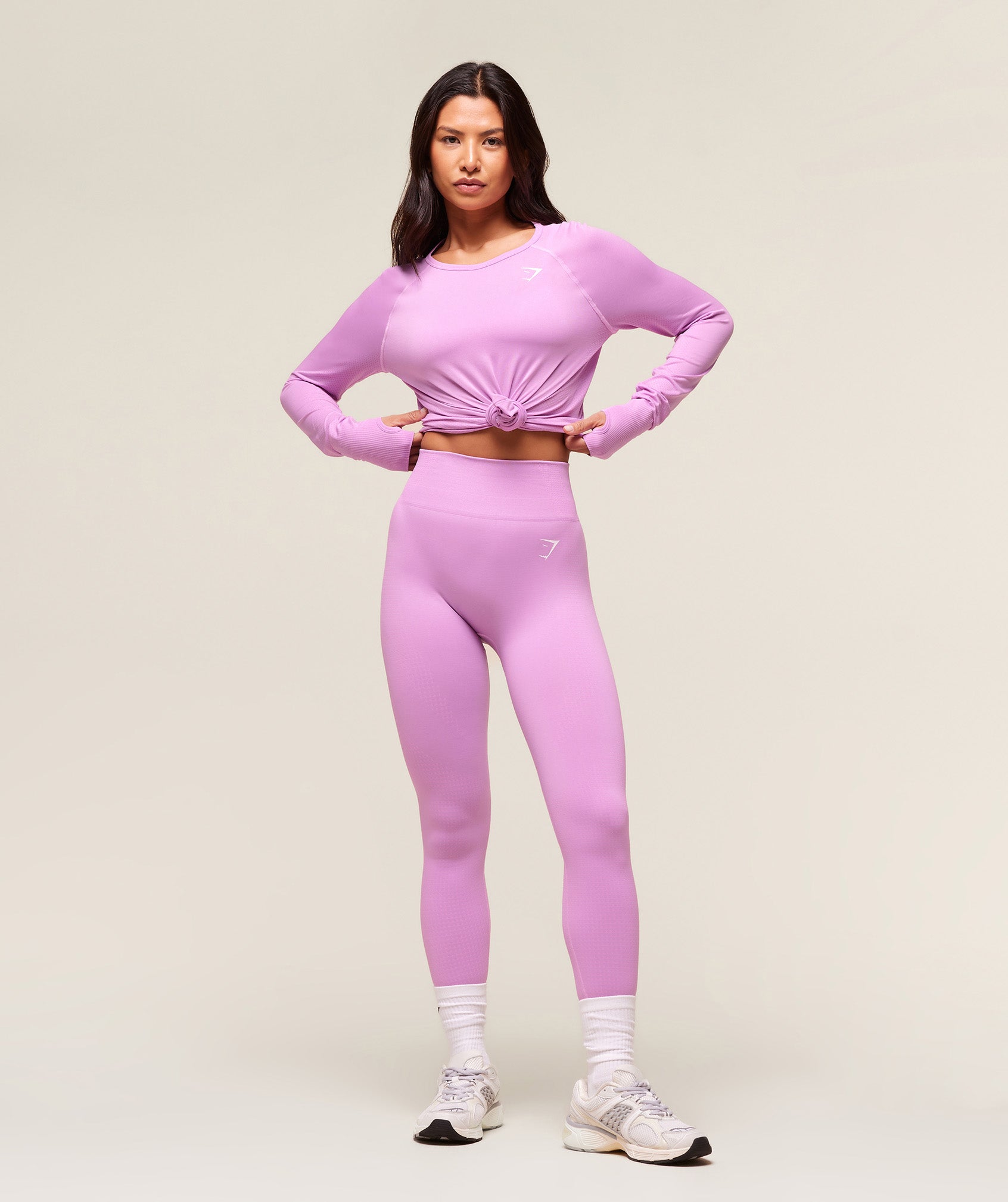Vital Light Long Sleeve Top - Sour Pink Marl