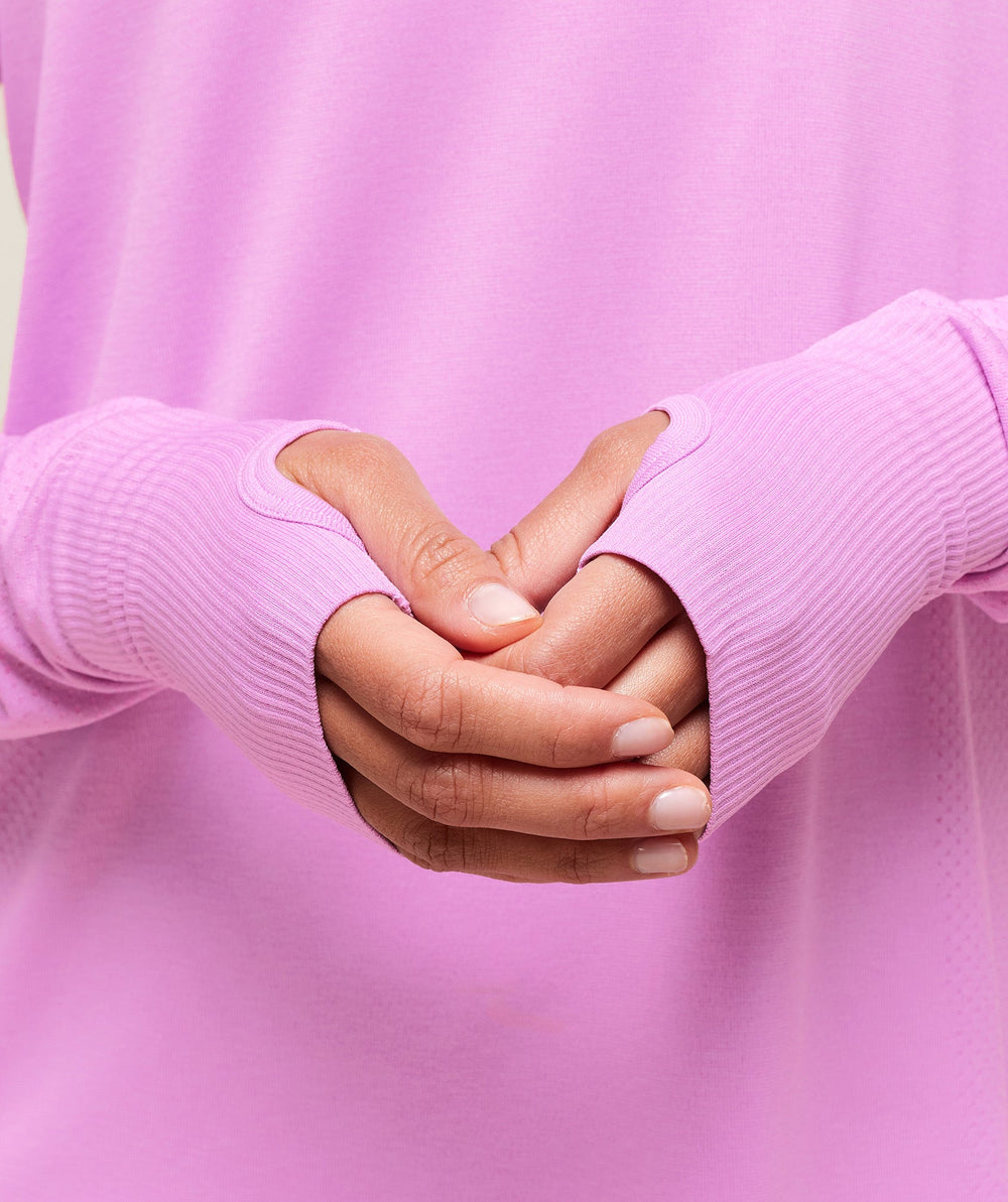 Vital Light Long Sleeve Top - Sour Pink Marl