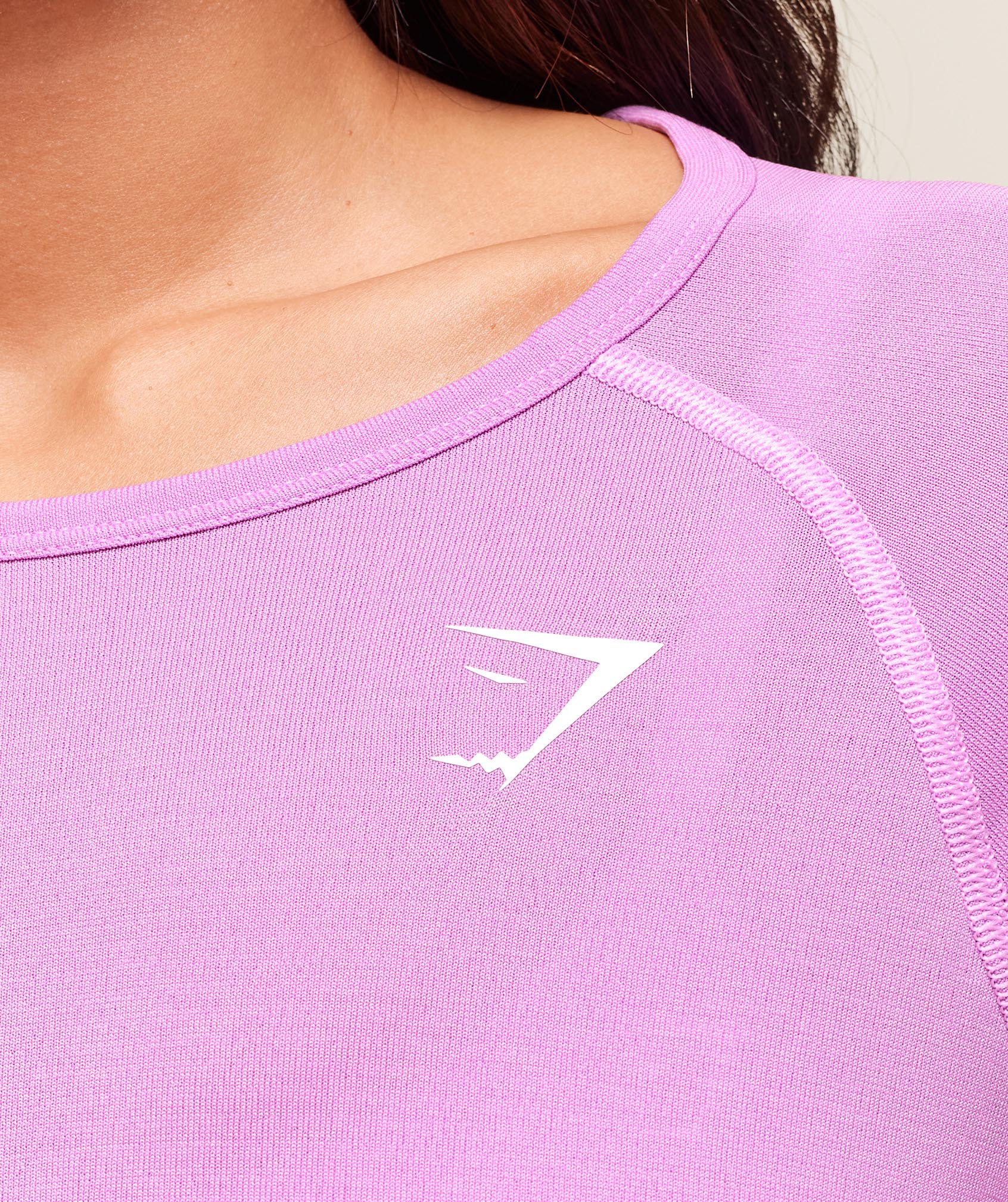 Vital Light Long Sleeve Top - Sour Pink Marl