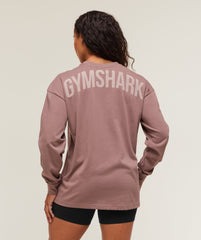 Power Long Sleeve Top - Chestnut Pink/Dusk Pink
