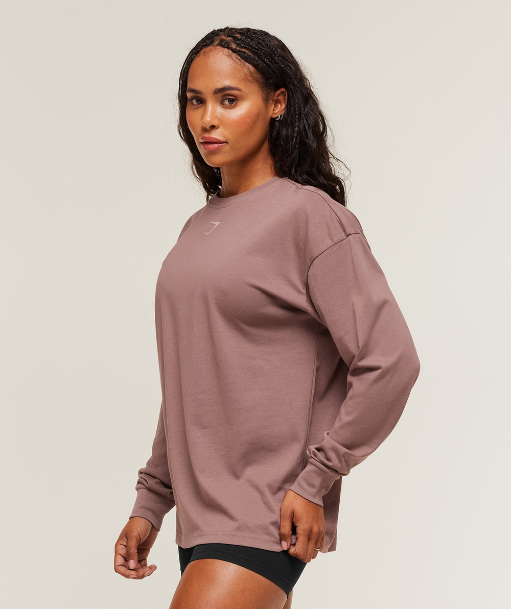 Power Long Sleeve Top - Chestnut Pink/Dusk Pink
