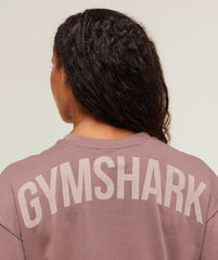 Power Long Sleeve Top - Chestnut Pink/Dusk Pink