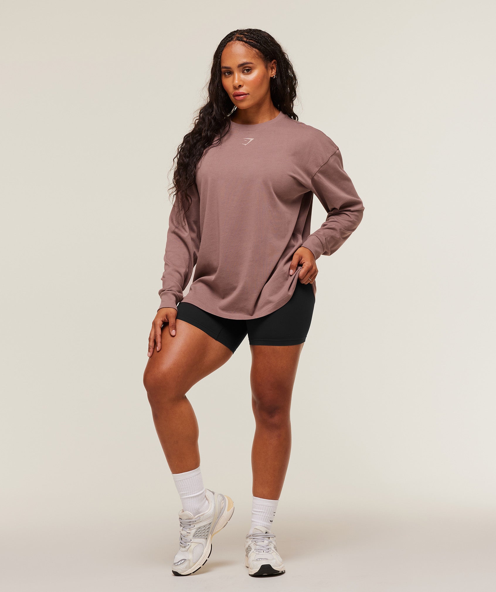Power Long Sleeve Top - Chestnut Pink/Dusk Pink