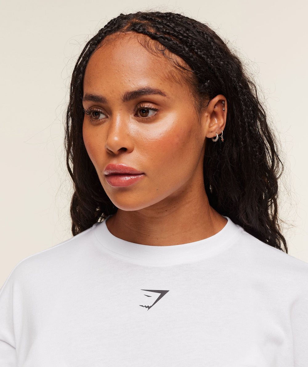 Power Long Sleeve Top - White/Black