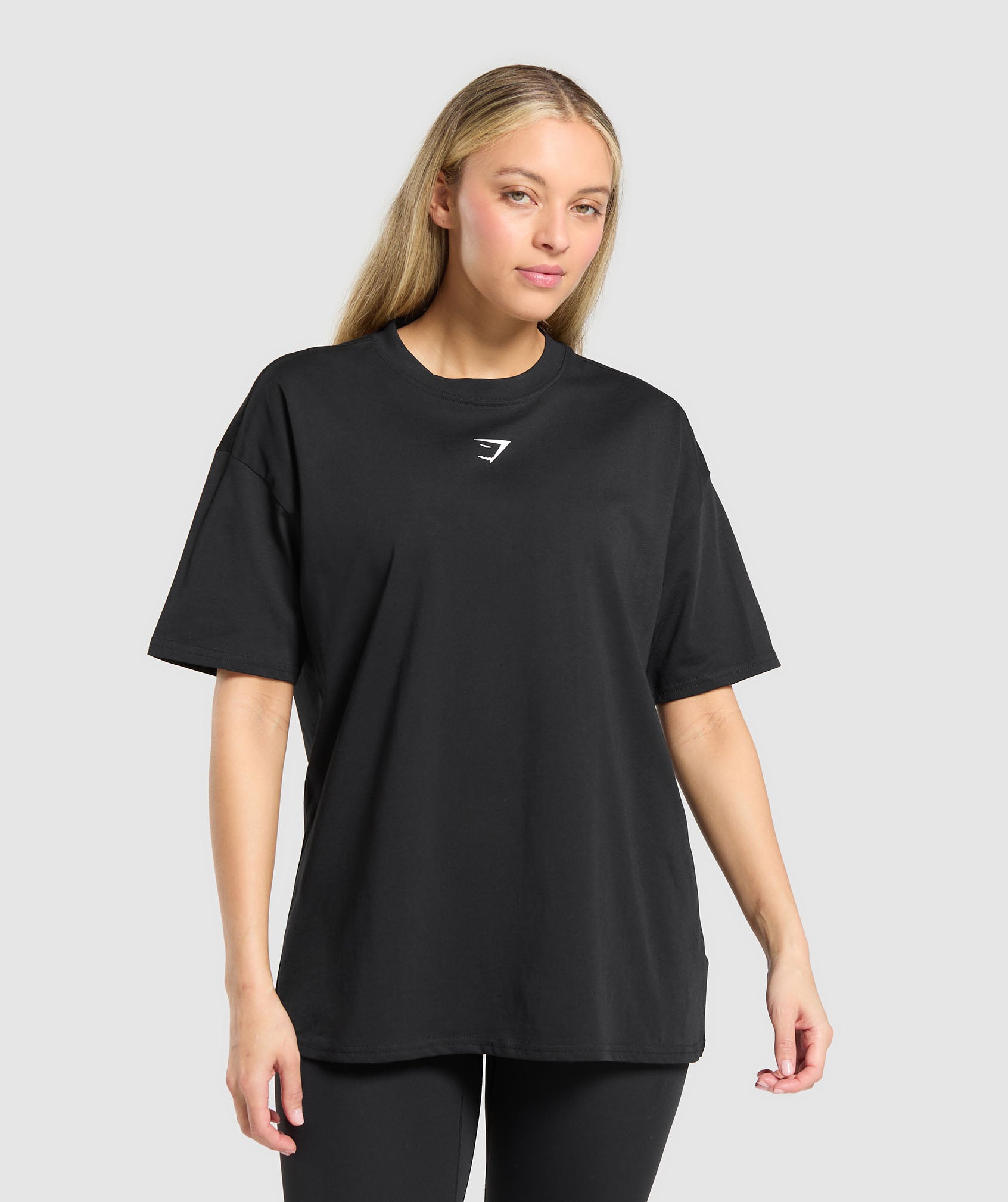 Trace Graphic Oversized T-Shirt - Black
