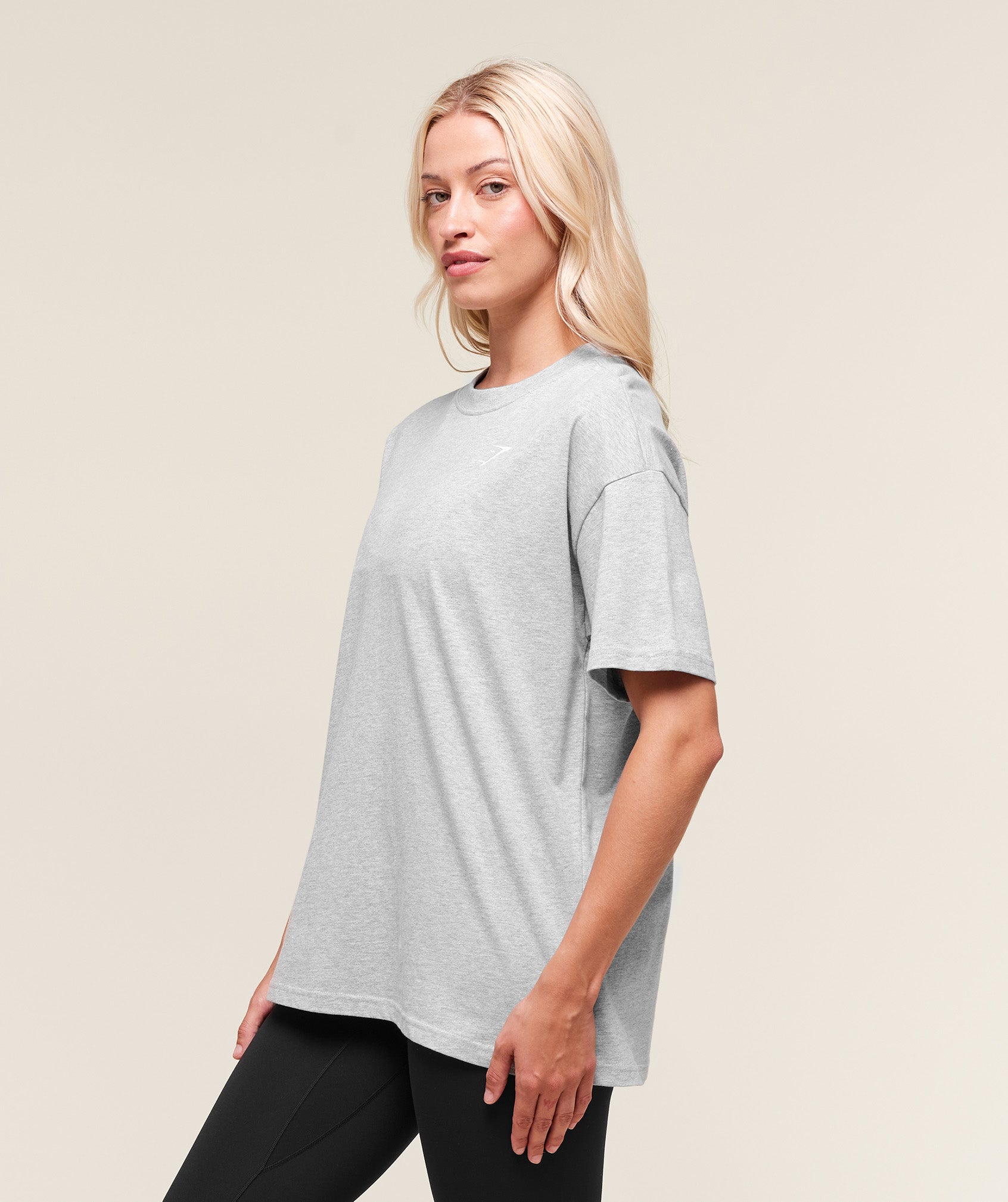 Training Oversized T-Shirt - Light Grey Marl