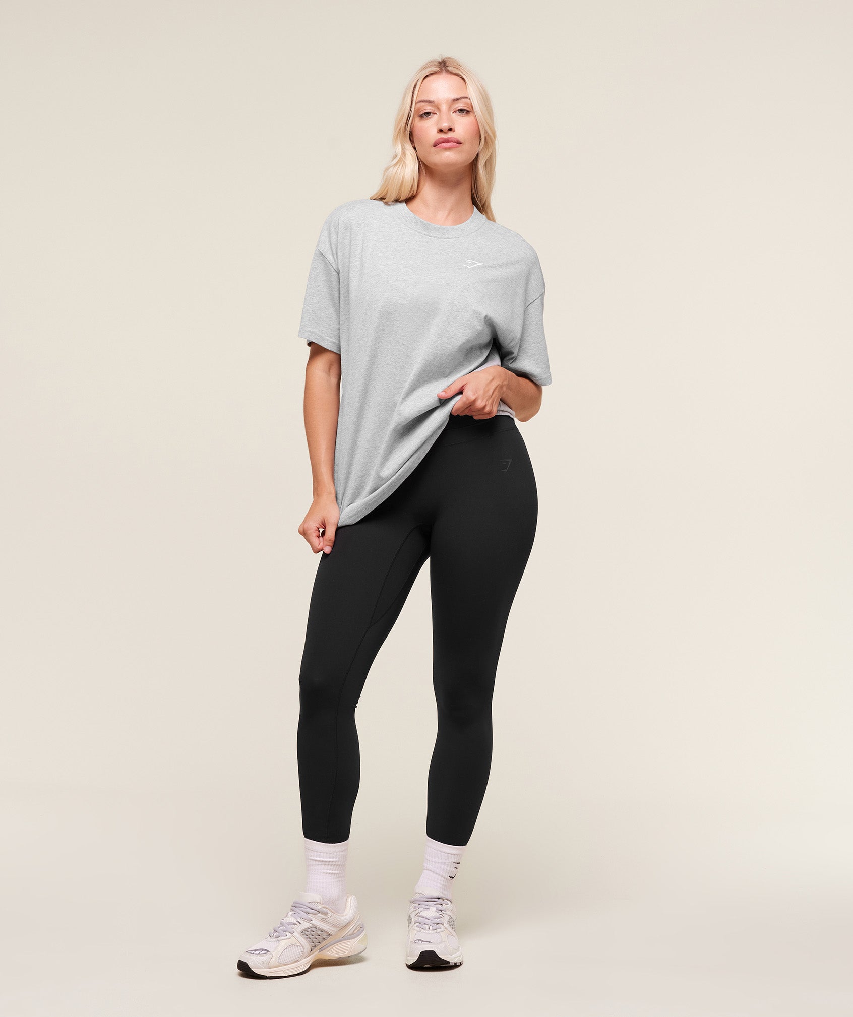 Training Oversized T-Shirt - Light Grey Marl