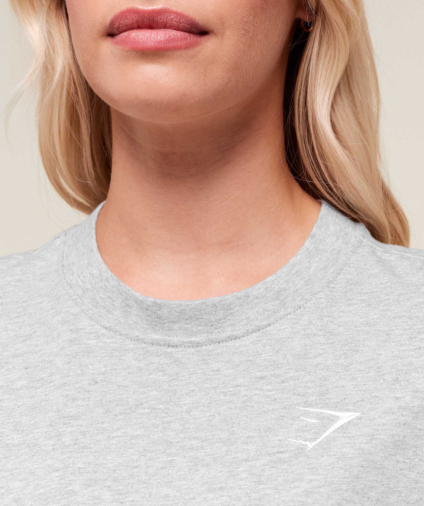 Training Oversized T-Shirt - Light Grey Marl