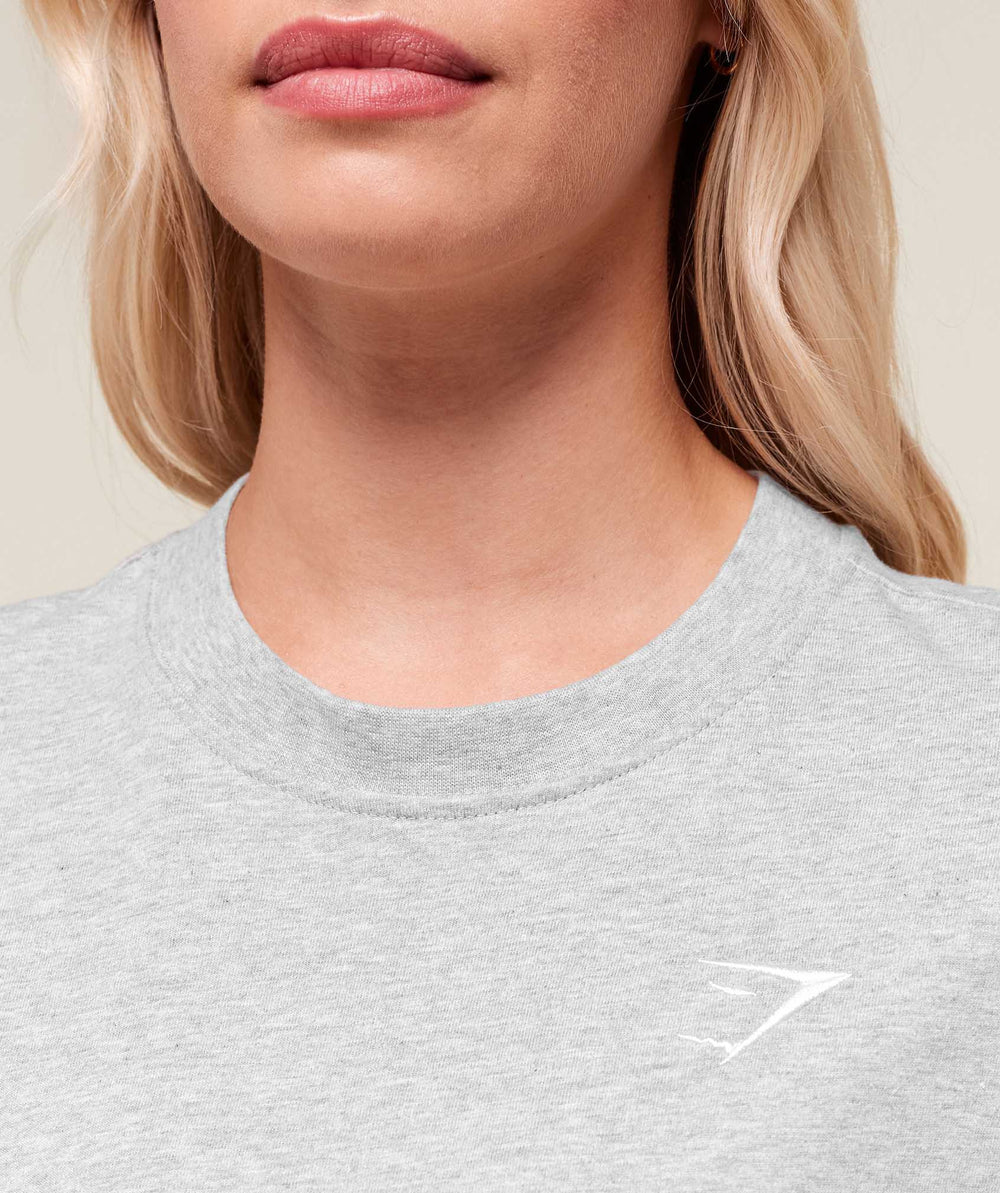 Training Oversized T-Shirt - Light Grey Marl