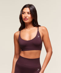 Everyday Seamless Racerback Sports Bra - Cherry Purple