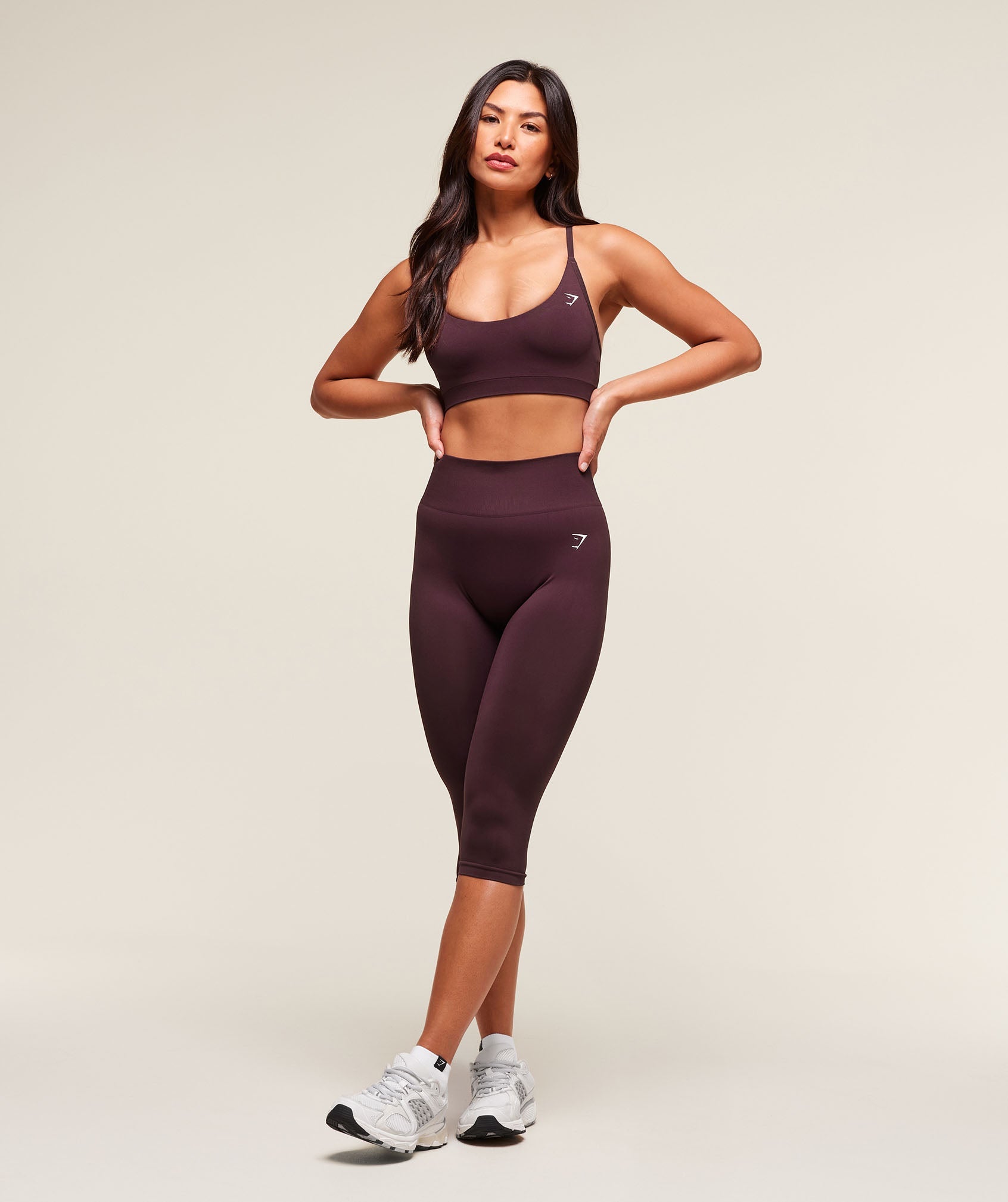 Everyday Seamless Racerback Sports Bra - Cherry Purple