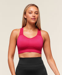 Lightweight High Support Sports Bra - Build Pink