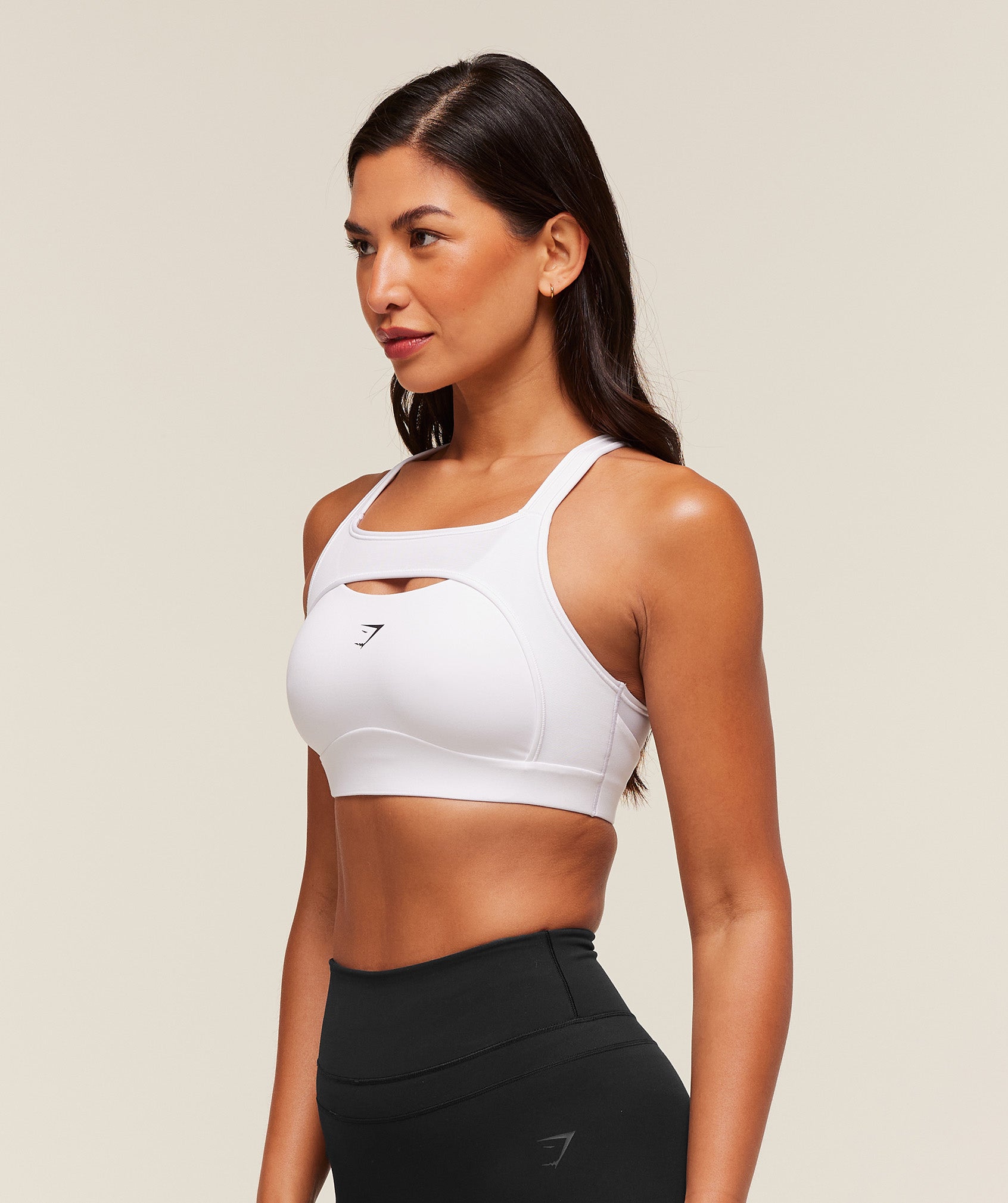 Alpha High Support Sports Bra - White