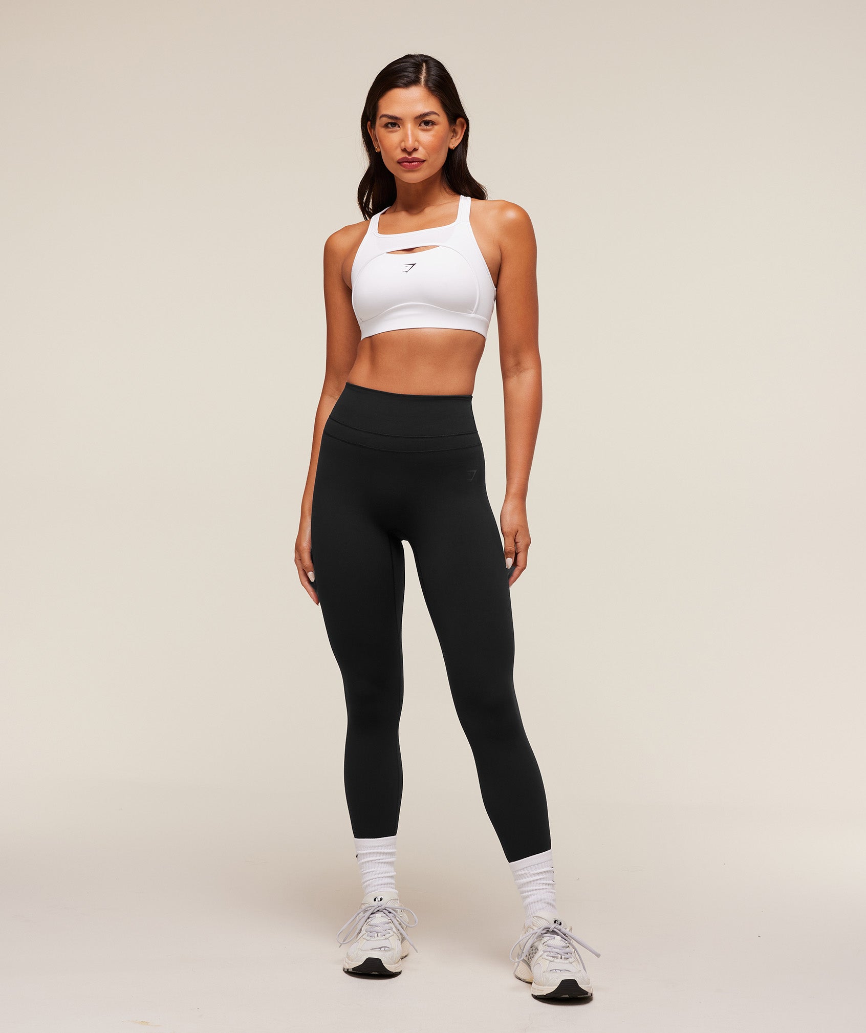 Alpha High Support Sports Bra - White