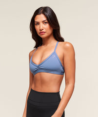 Minimal Sports Bra - Worn Blue