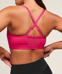 Ruched Sports Bra - Build Pink