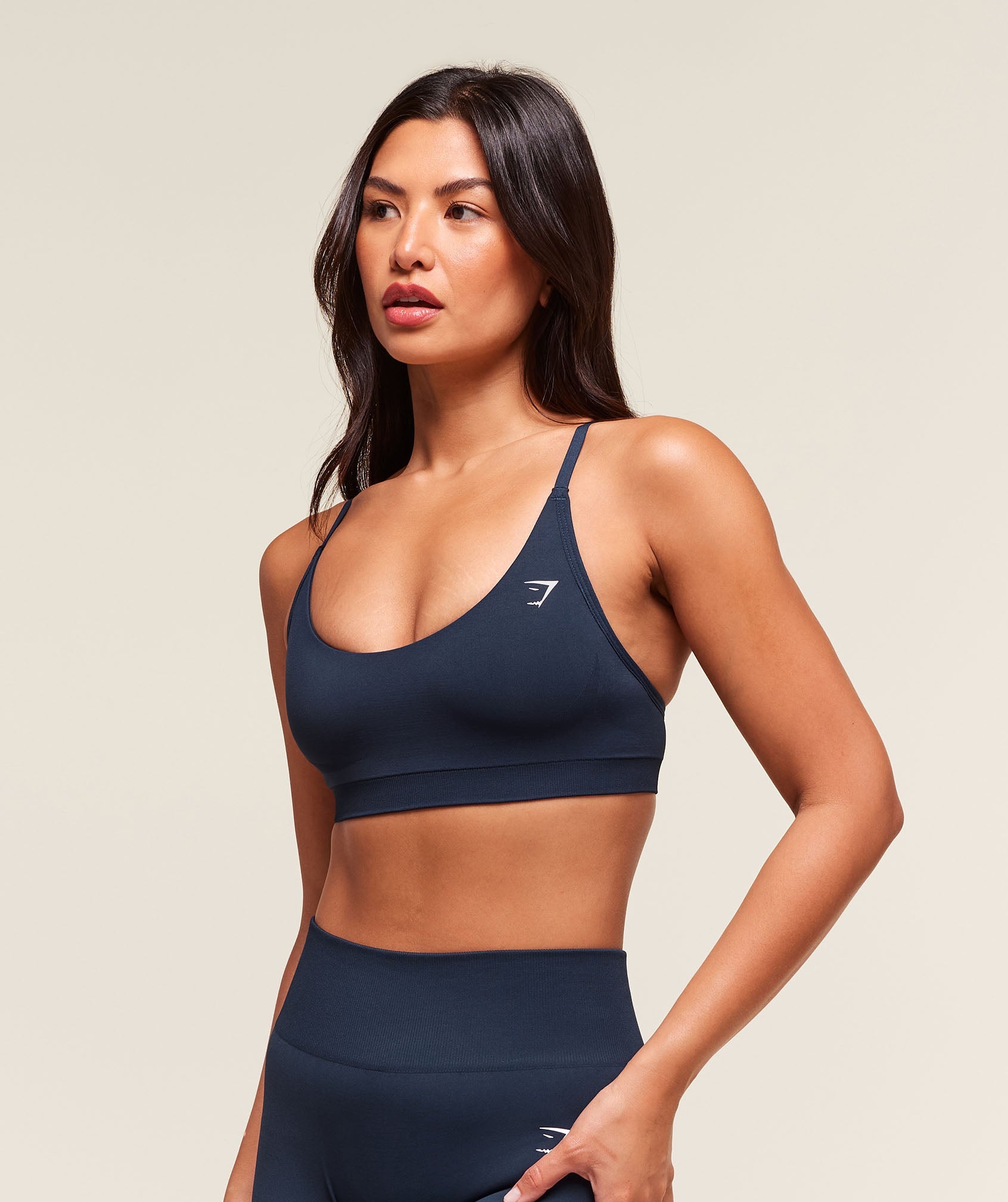 Everyday Seamless Racerback Sports Bra - Navy