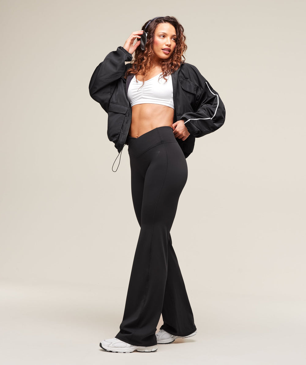 Ruched Sports Bra - White
