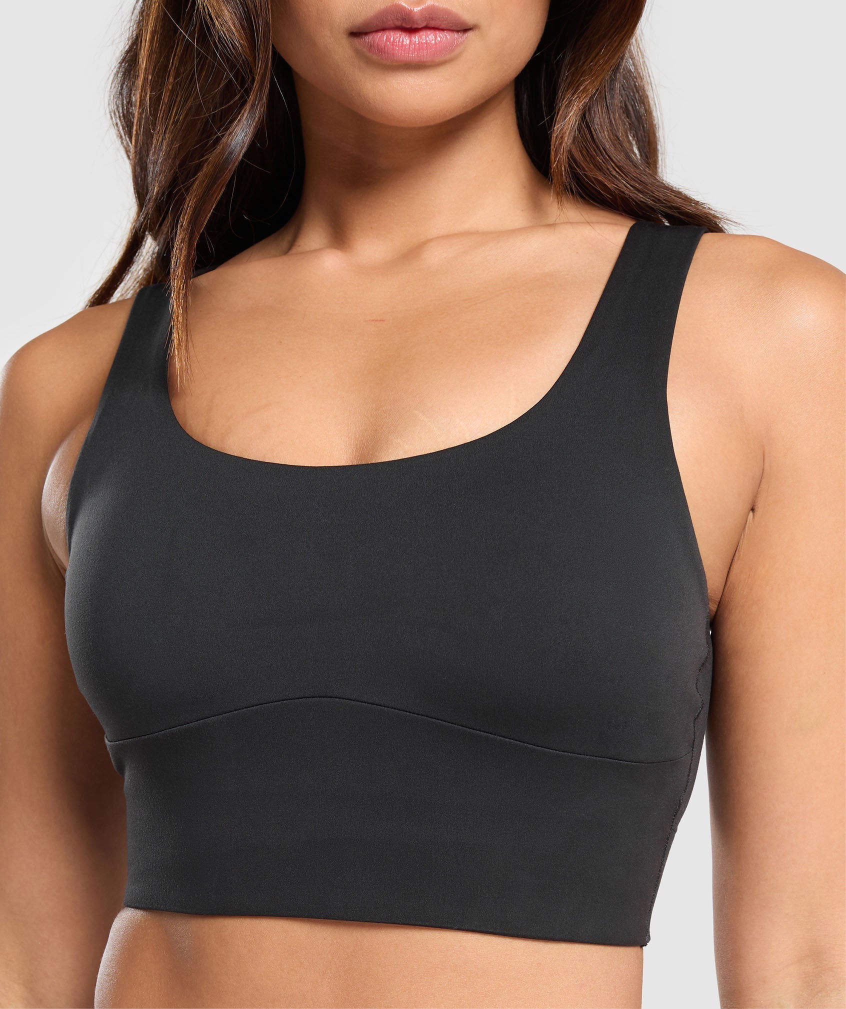 Longline Sports Bra - Black