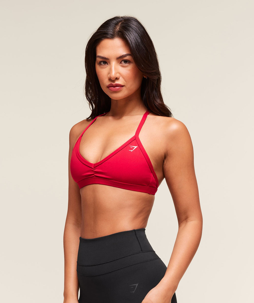 Minimal Sports Bra - Carmine Red