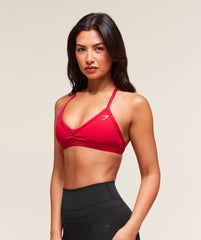 Minimal Sports Bra - Carmine Red