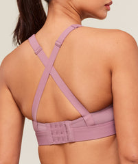 Crossover Strap High Support Sports Bra - Calm Pink