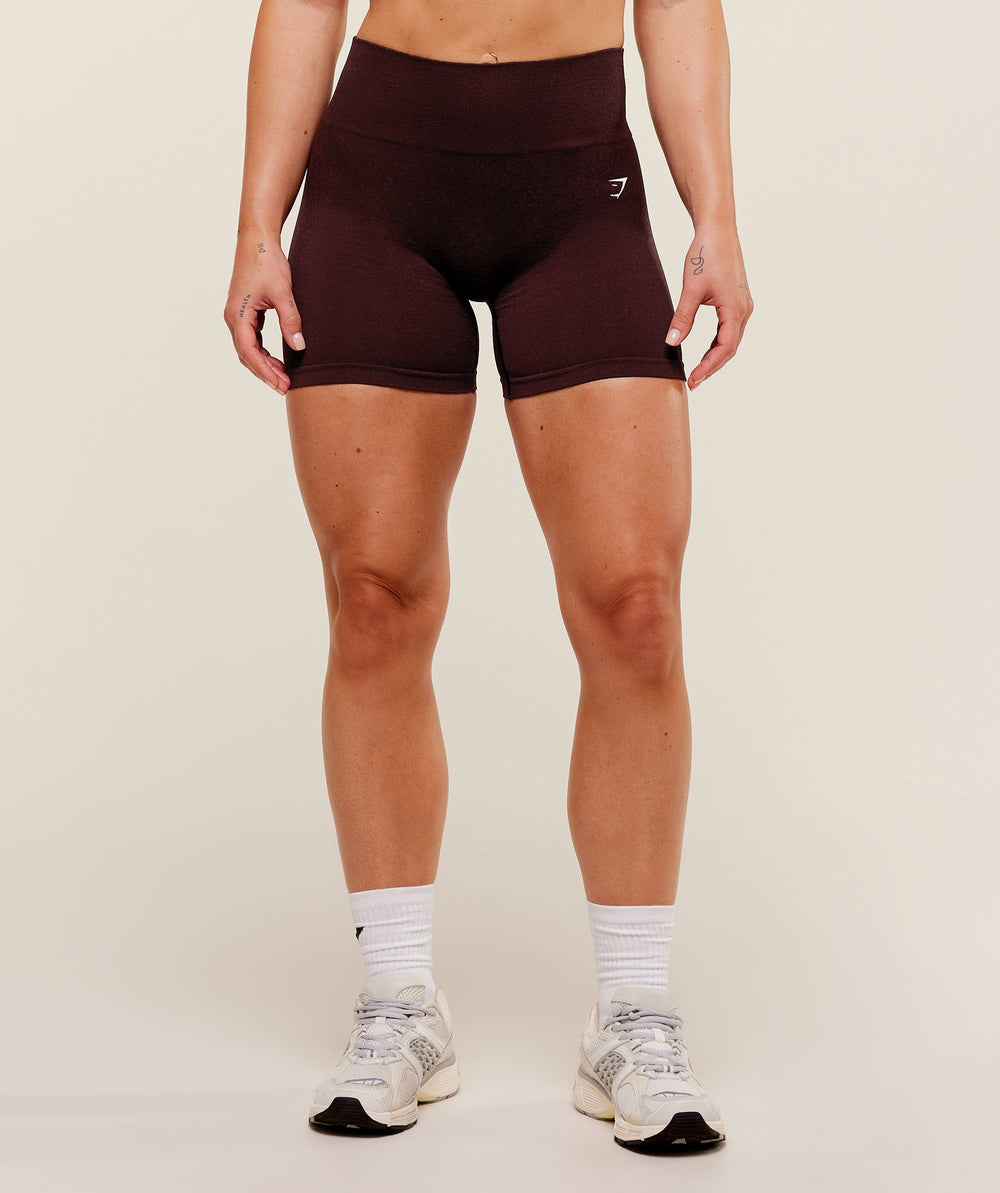 Adapt Fleck x Whitney Seamless Shorts - Cherry Purple/Rich Maroon