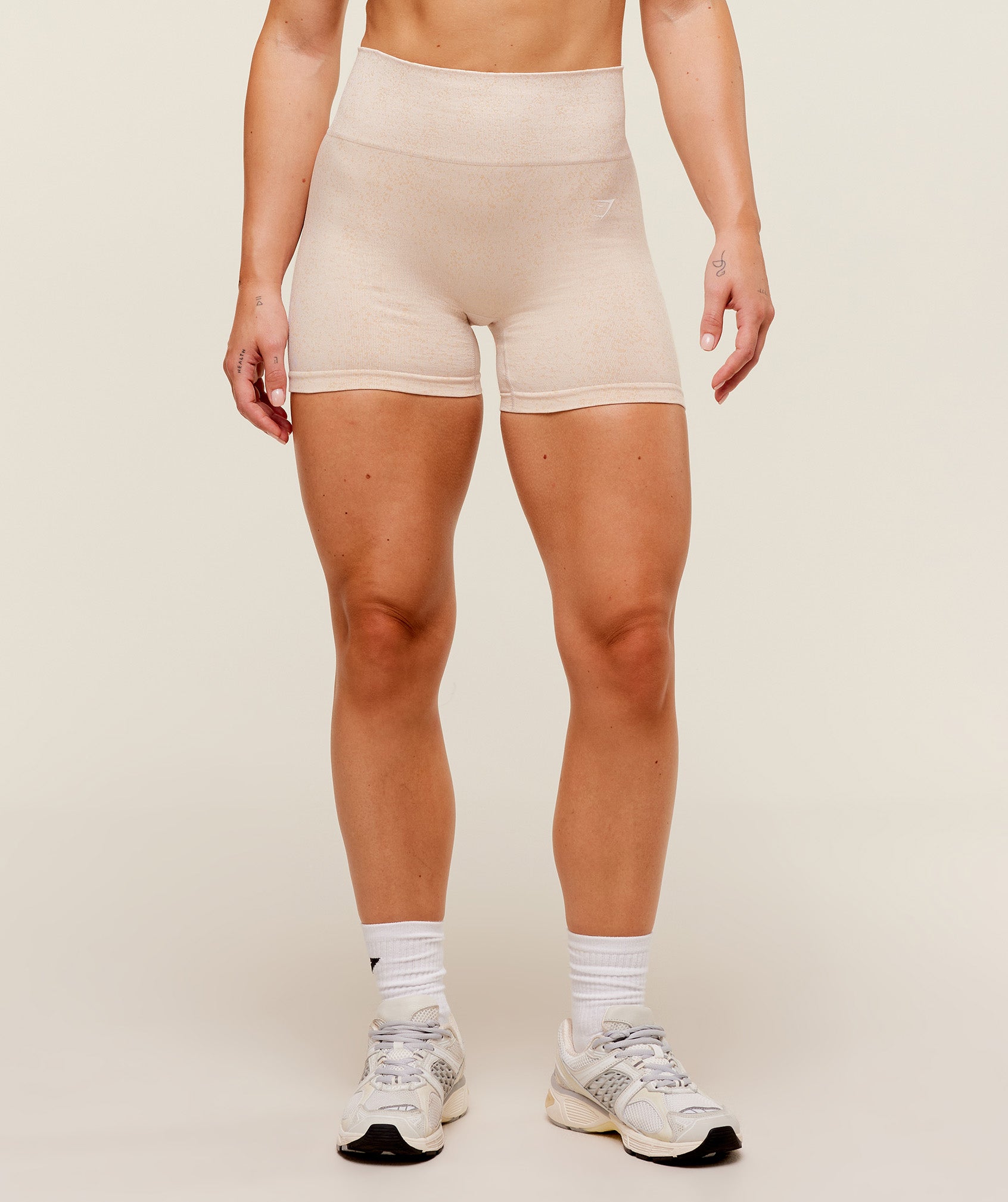 Adapt Fleck x Whitney Seamless Shorts - Coconut White