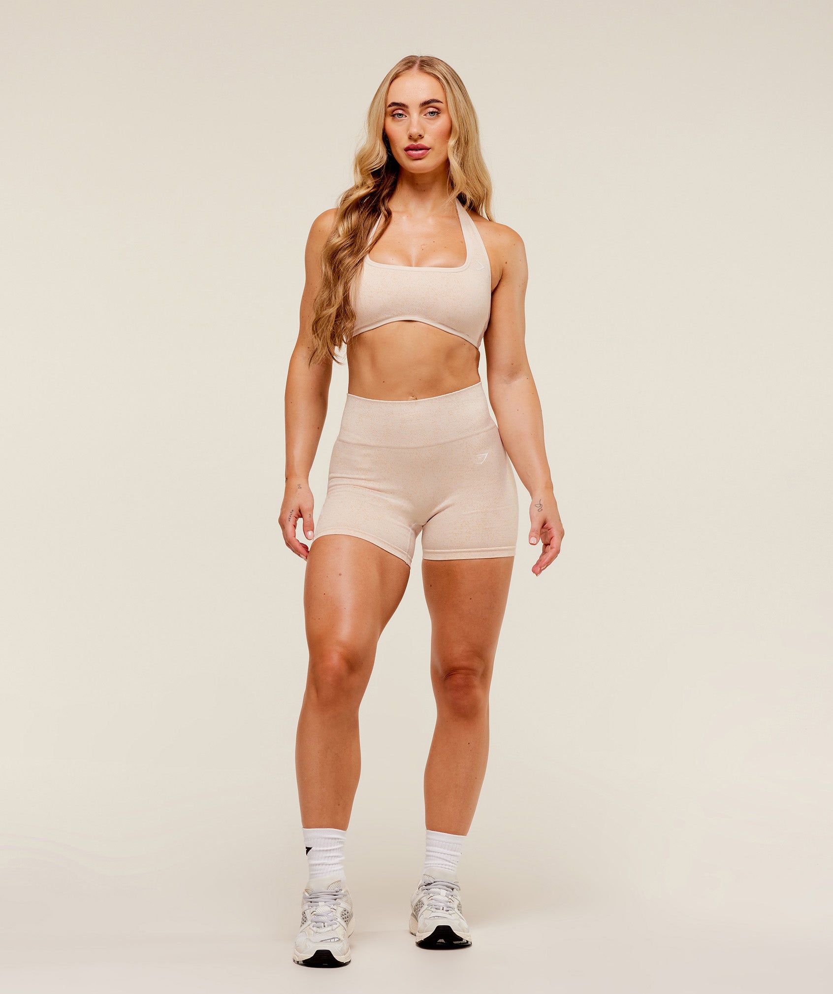 Adapt Fleck x Whitney Seamless Shorts - Coconut White