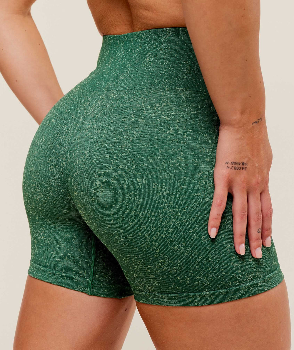 Adapt Fleck x Whitney Seamless Shorts - Lift Green/Clay Green